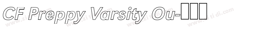 CF Preppy Varsity Ou字体转换